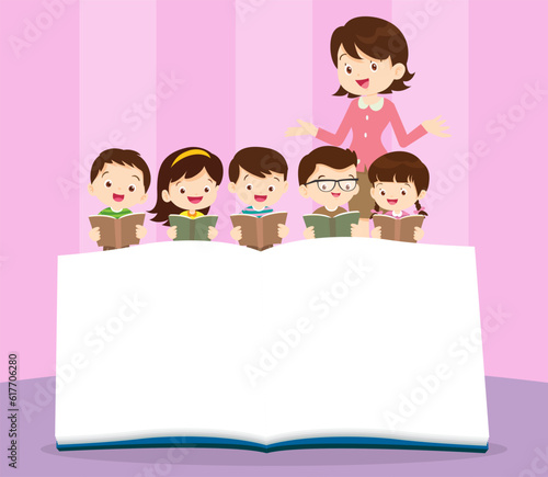 Student reading book concept 007