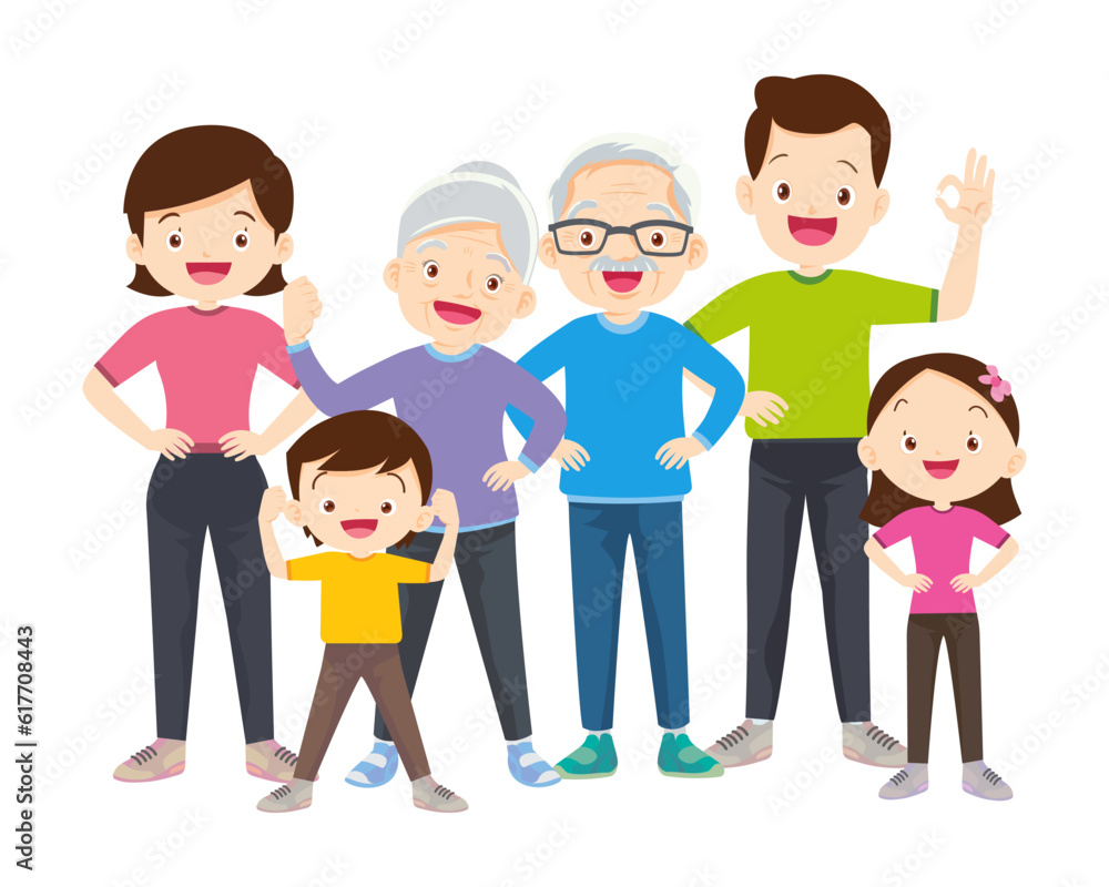Happy Family Sport Activity. Mother, Father and Kid Doing Morning Exercising at Home Happy Family Sport Activity. Mother, Father and Kid Doing Morning Exercising at Home