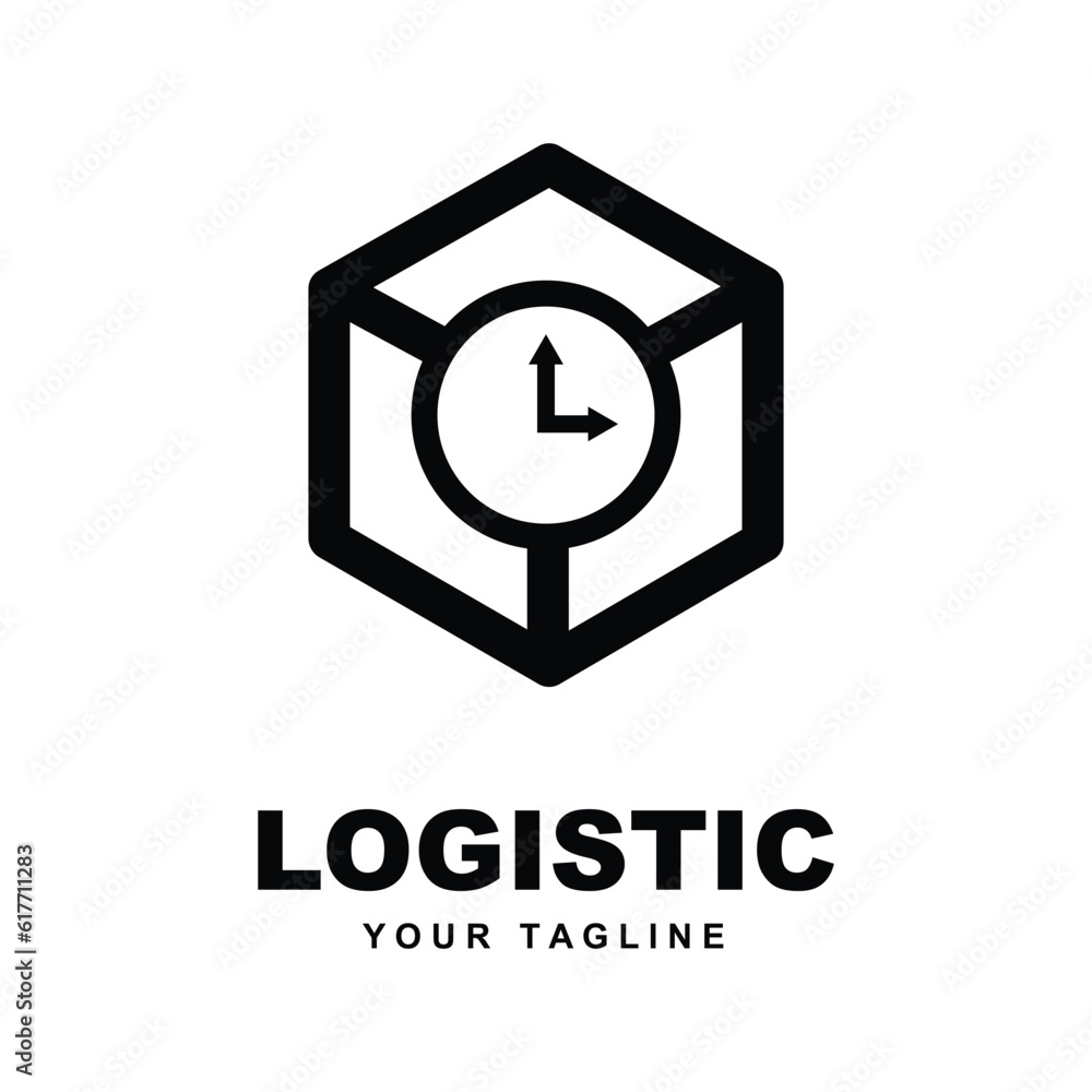 Logistic Company Logo Vector With slogan template Logistic Company Logo Vector With slogan template