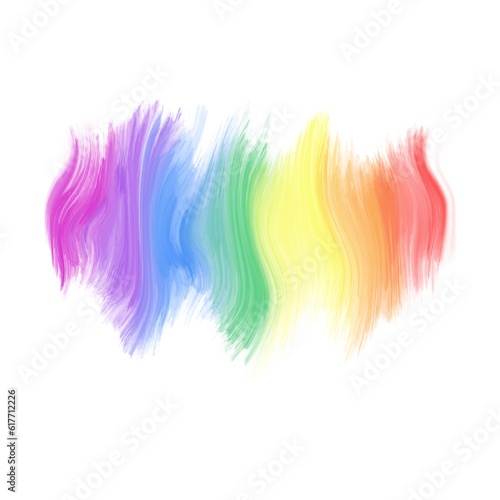 Line watercolor texture Colorful abstract background rainbow colors on white paper.