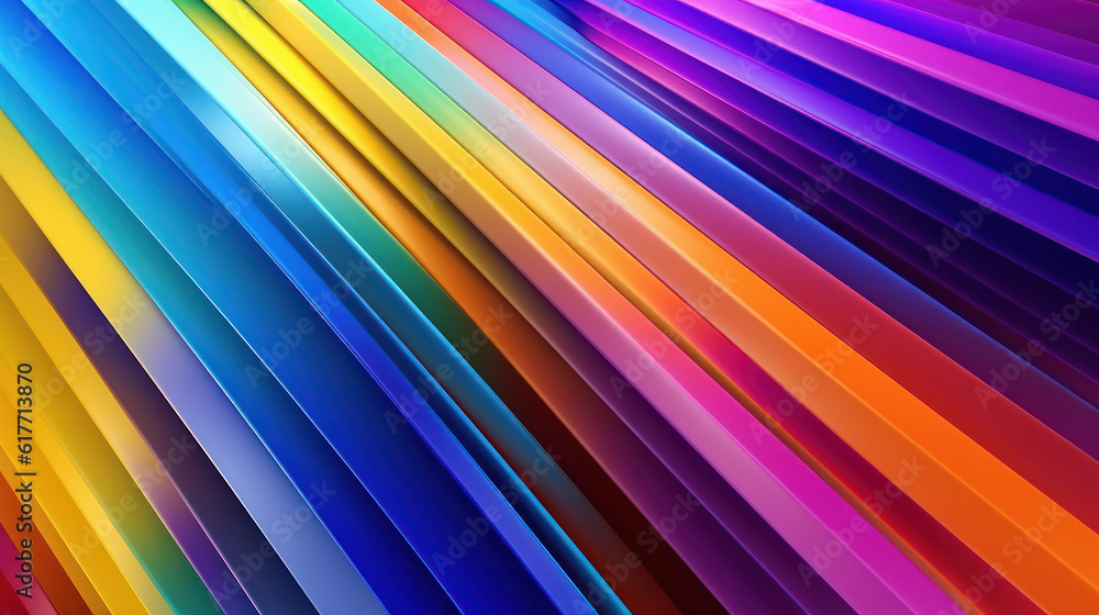 Beautiful modern rainbow color spectrum stripes and geometric shapes Beautiful modern rainbow color spectrum stripes and geometric shapes