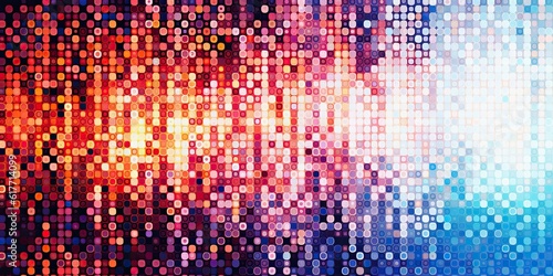 AI Generated. AI Generative. Geometric abstract random pixel dot decoration texture background. Used for graphic or web design. Graphic Art