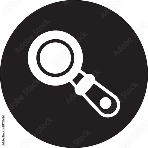 loupe glyph icon