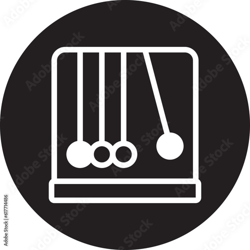 newtons cradle glyph icon