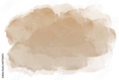 watercolor brown background. watercolor background with clouds.