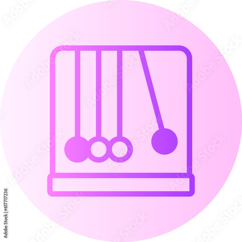 newtons cradle gradient icon