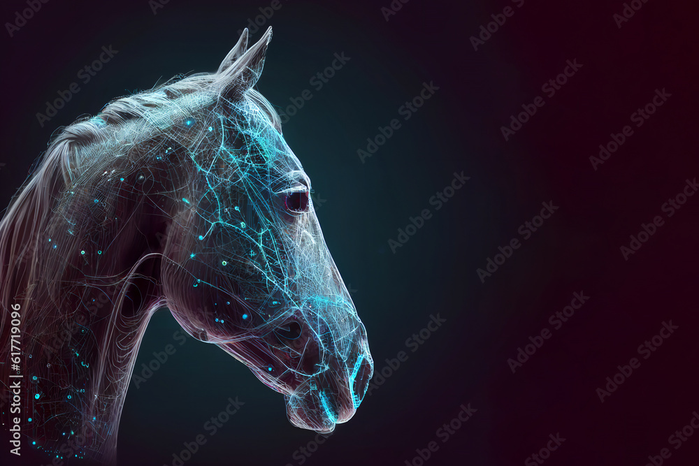 Neural network of a horse with big data and artificial intelligence