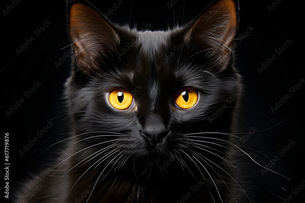 黒猫　with generative ai