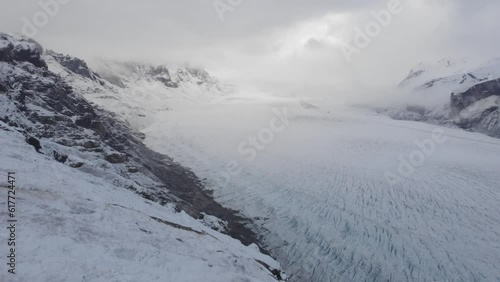 Wallpaper Mural Drone view over snowy landscapes in Iceland Torontodigital.ca
