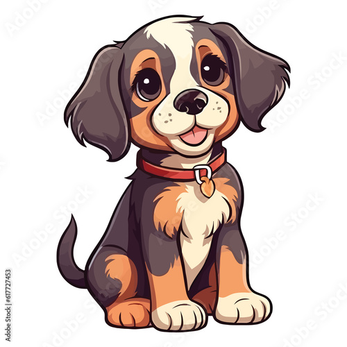 Puppylicious  Irresistible 2D Illustration of a Harrier Pup