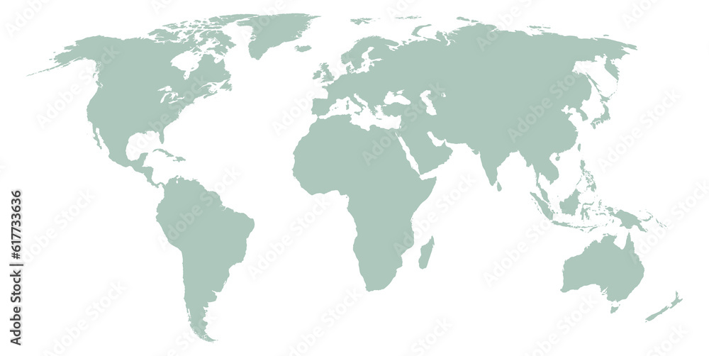 World map. Flat earth planet. Global geography