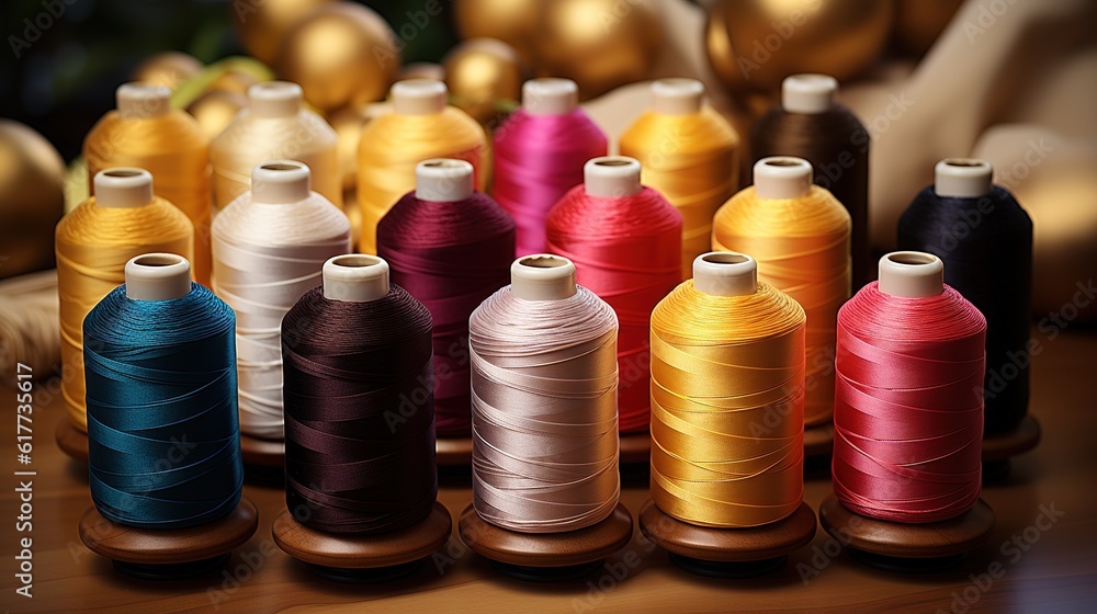 sewing thread product variant, colourful tone generative ai sewing thread product variant, colourful tone generative ai