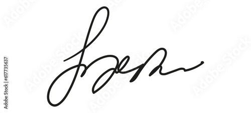 Fake autograph samples. Hand-drawn signatures, examples of documents, certificates and contracts with inked and handwritten lettering.
