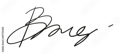 Fake autograph samples. Hand-drawn signatures, examples of documents, certificates and contracts with inked and handwritten lettering.