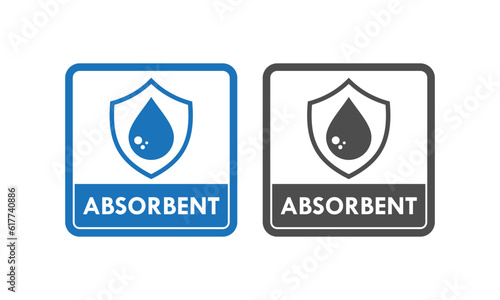 Absorbent design logo template illustration