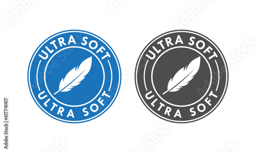 Ultra soft design logo template illustration