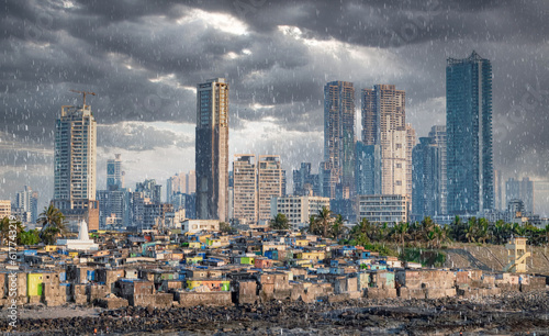 Mumbai during monsoon, heavy rain