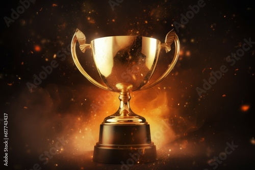 Gold cup. Generate Ai