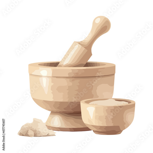 Organic pottery mortar