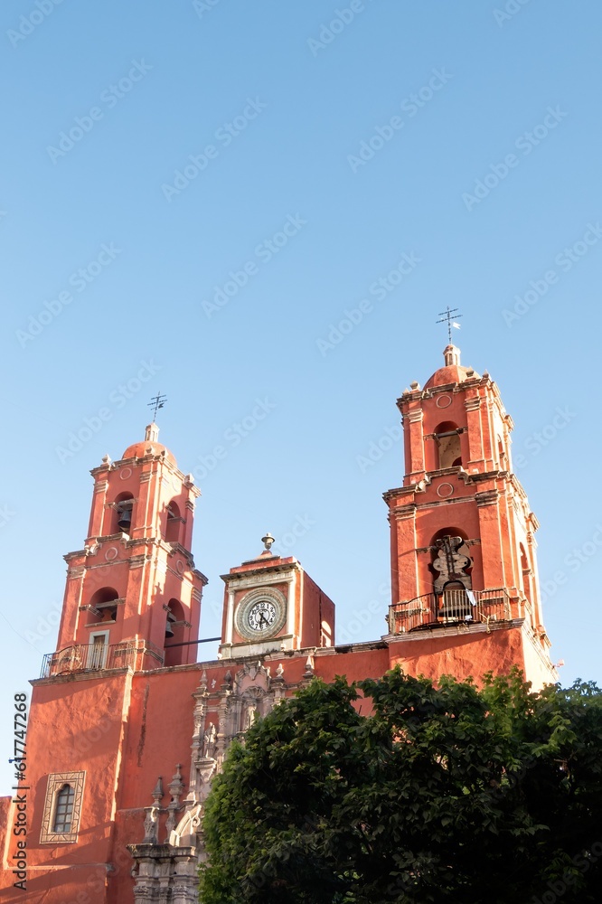 Church in Guanajuato, a majestic symbol of the city's heritage, with stunning architecture and sky