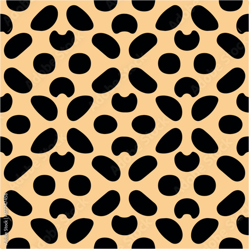Playful black and yellow animal print background, ideal for adding wild and adventurous touch to your projects.