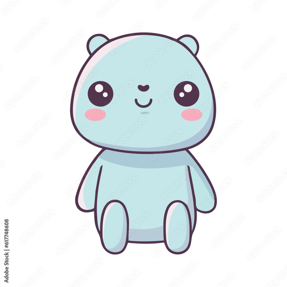 Naklejka premium kawaii bear design