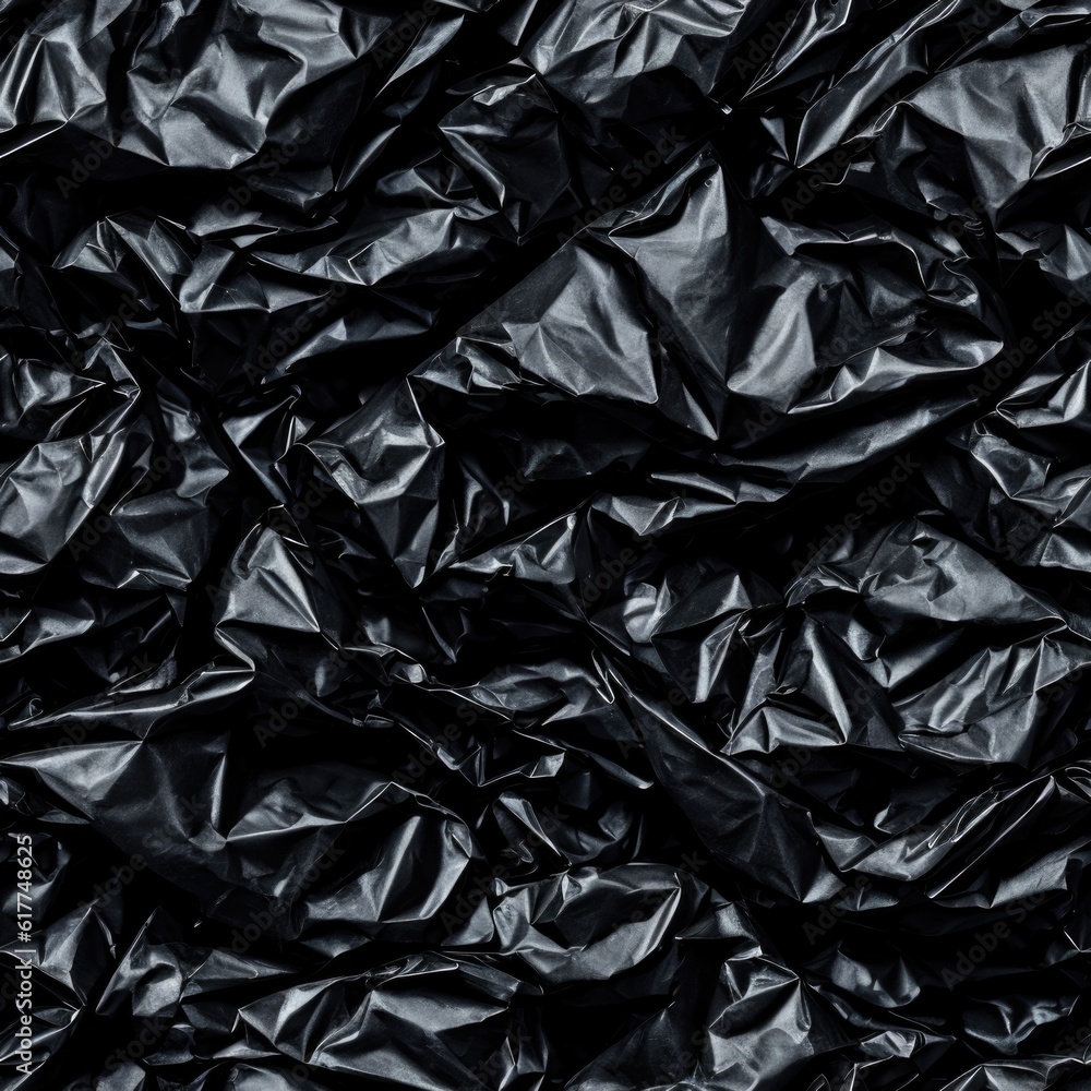 seamless texture of crumpled black package seamless texture of crumpled black package