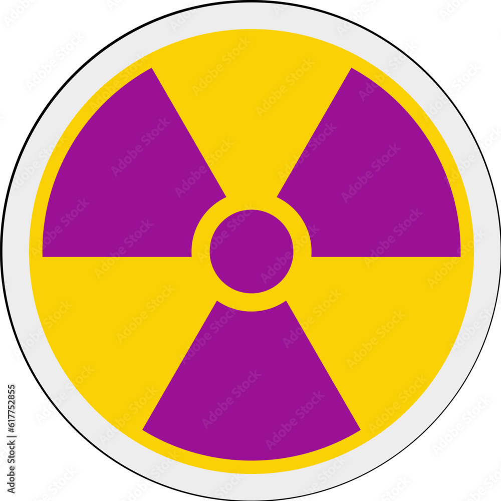 Circular Information Sign ISO Radiation Symbol Circular Information Sign ISO Radiation Symbol