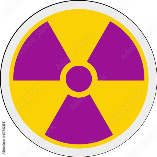 Circular Information Sign ISO Radiation Symbol