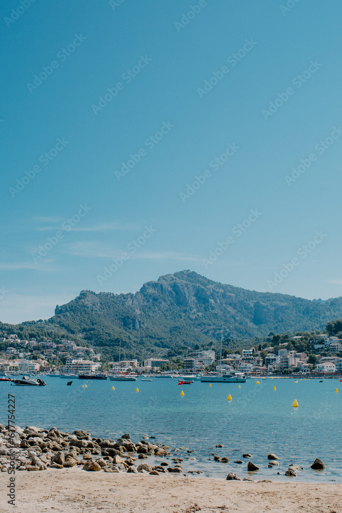 Beach and boats in Mallorca, Spain