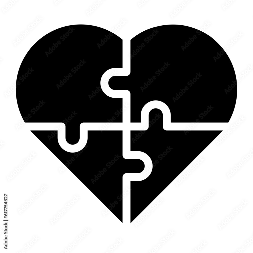 Obraz premium love glyph 