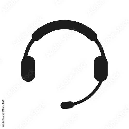 headphones icon isolated on white