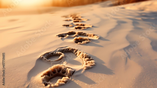 footprints in the sand © Alex