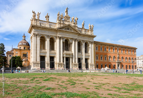 Fototapete Lateran basilica (Archbasilica cathedral of Most Holy Savior and of Saints John