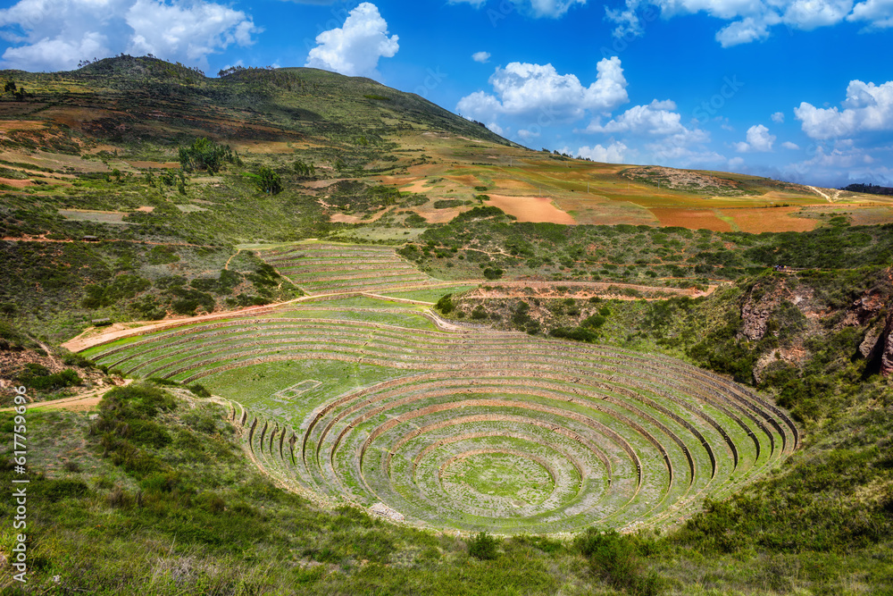 Moray Inca terraces, Sacred Valley, Peru
