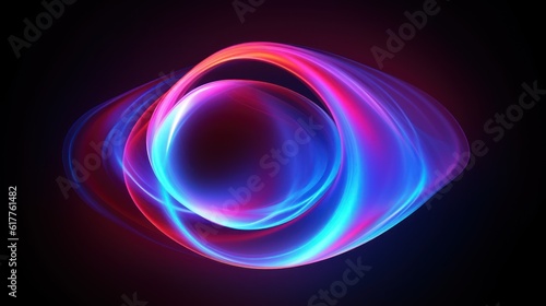 holographic abstract corporate background with glowing circles