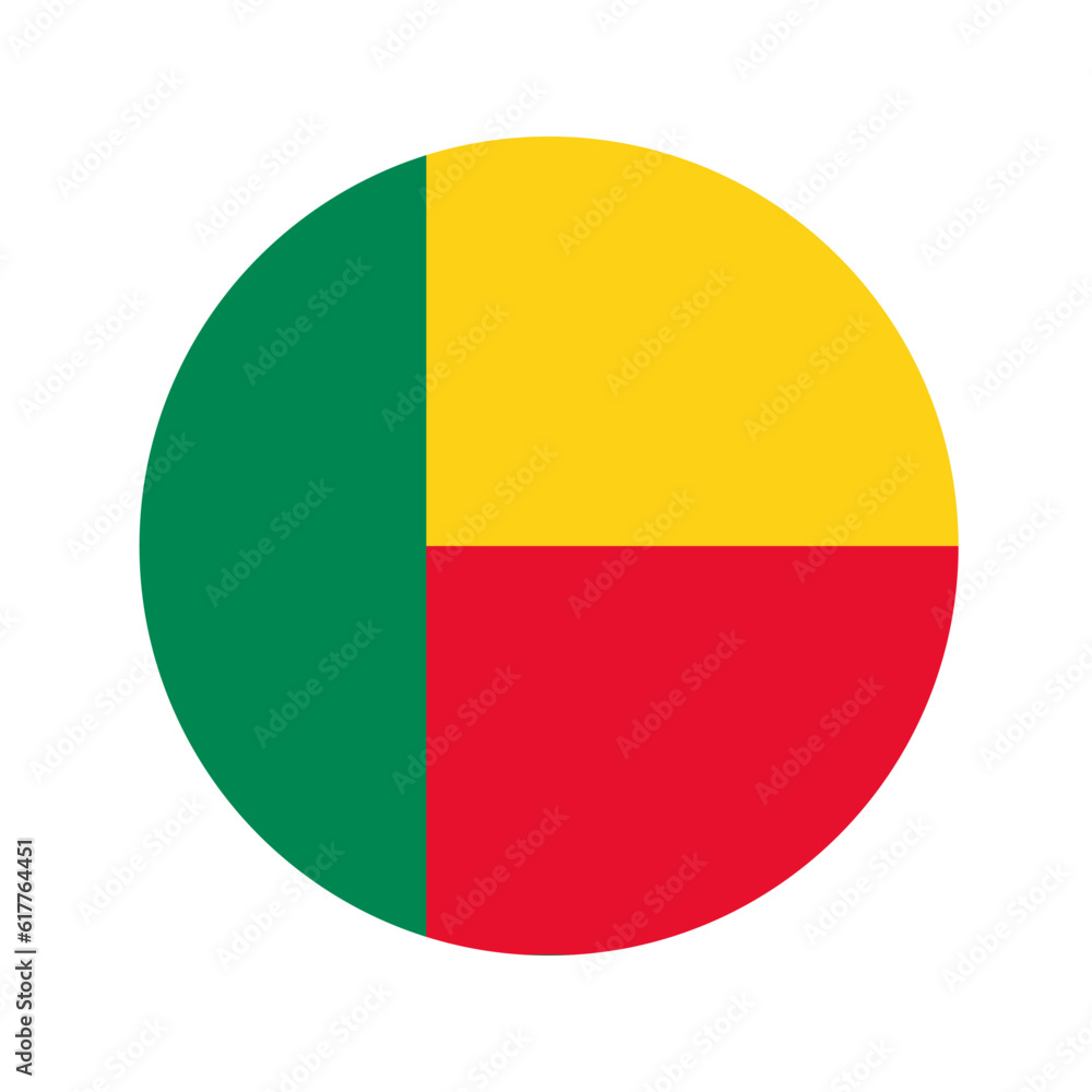 Benin flag simple illustration for independence day or election Benin flag simple illustration for independence day or election