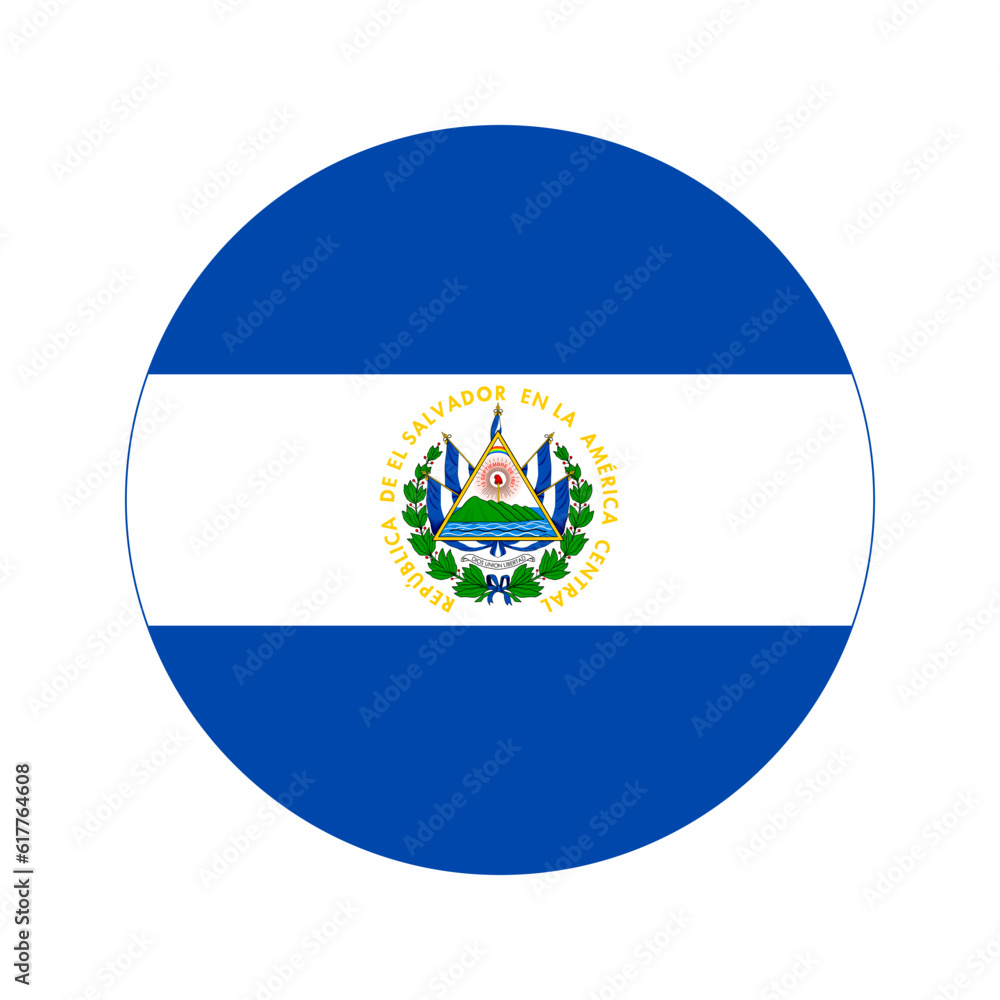 Fototapeta premium El Salvador flag simple illustration for independence day or election