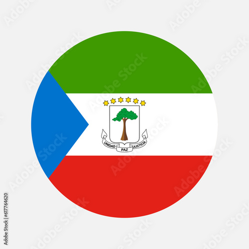 Equatorial Guinea flag simple illustration for independence day or election