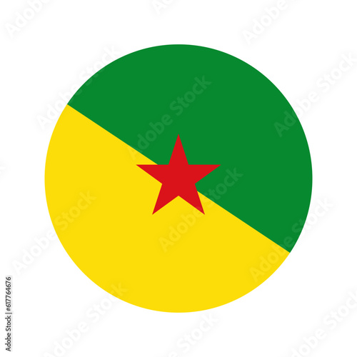 Εκτύπωση καμβά French Guiana flag simple illustration for independence day or election