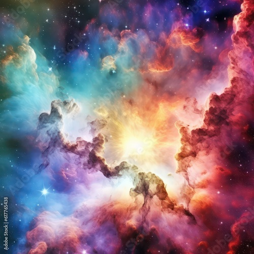 colorful space background