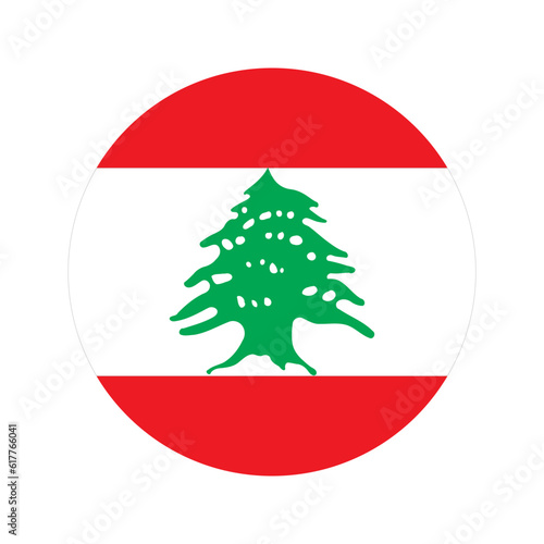 Lebanon flag simple illustration for independence day or election