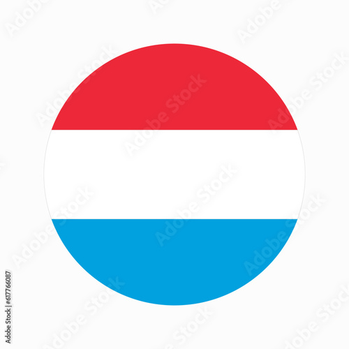 Luxembourg flag simple illustration for independence day or election
