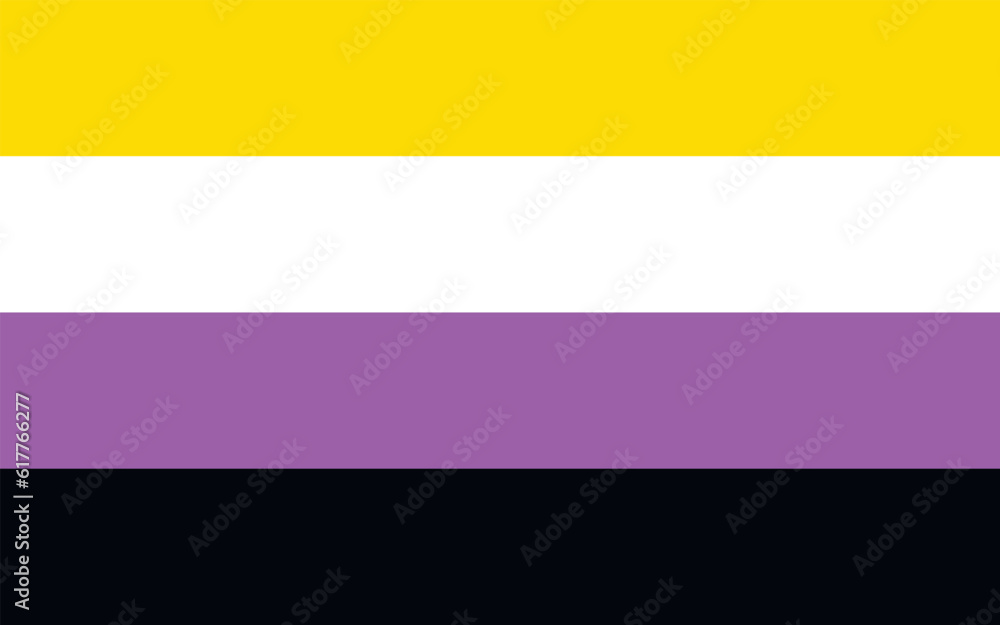 Non-binary pride flag Sexual identity pride flag