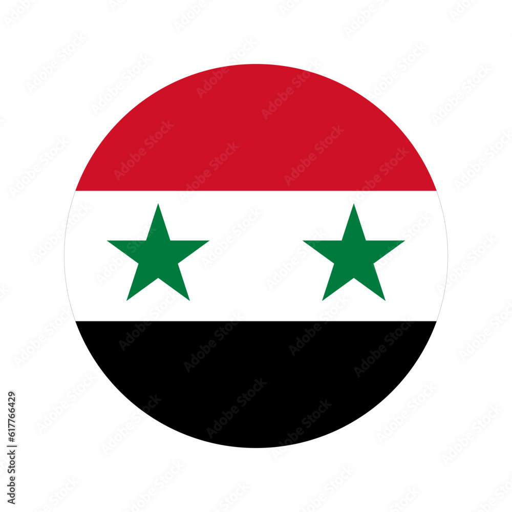 Syria flag simple illustration for independence day or election Syria flag simple illustration for independence day or election
