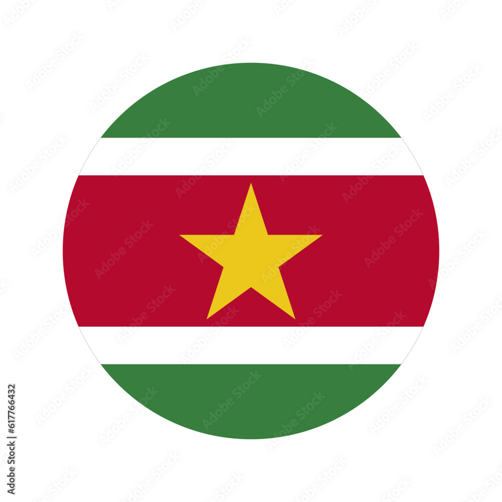 Suriname flag simple illustration for independence day or election Suriname flag simple illustration for independence day or election