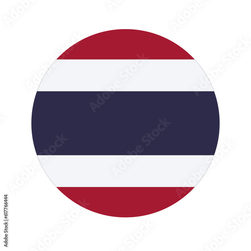 Thailand flag simple illustration for independence day or election