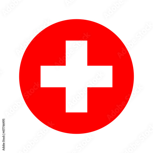 Switzerland flag simple illustration for independence day or election