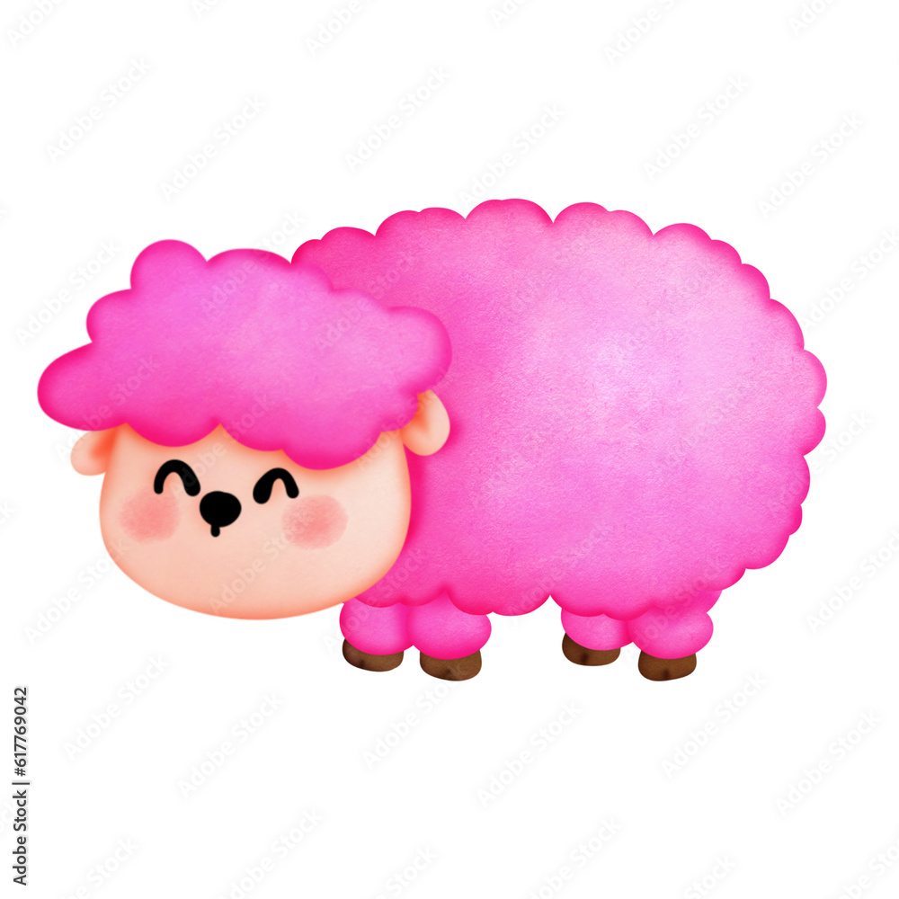 Obraz premium sheep cartoon isolated