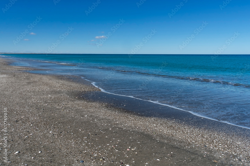 Shell Beach, San Antonio East Harbor, Rio Negro, Patagonia Argentina.